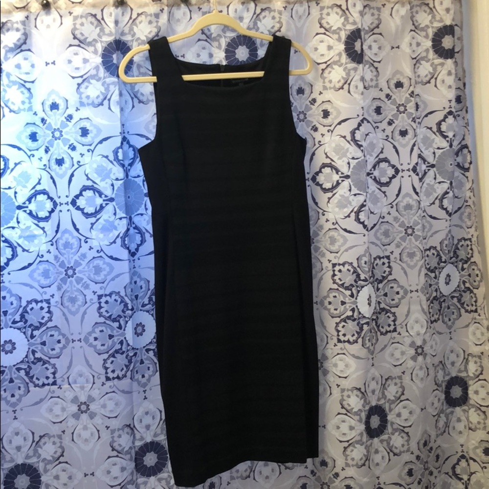 Eileen Fisher Black Striped Dress